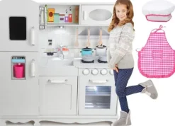 Drewniana Kuchnia dla dzieci z wyposażeniem +LED
