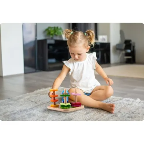Drewniana zabawka sorter - układanka RK-866 Ricokids