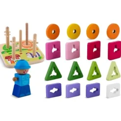 Drewniana zabawka sorter - układanka RK-866 Ricokids
