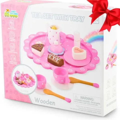 Drewniana zabawka zestaw do herbaty RK-869 Ricokids
