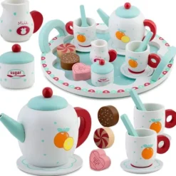 Drewniana zabawka zestaw do herbaty RK-869 Ricokids