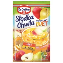 DR OETKER KISIEL SŁODKA CHWILA JABŁKO GRUSZKA Z KAWAŁKAMI OWOCÓW 31,5G