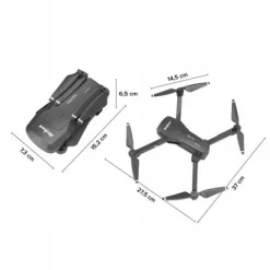 Dron z KAMERĄ AKROBACJE 3 TRYBY auto TRIM powrót GESTY żyroskop APLIKACJA