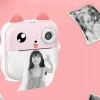 DRUKUŚ 2.0 Z APARATEM MINI DRUKARKA TERMICZNA RÓŻOWY + 8 ROLEK