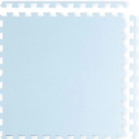 Duża mata piankowa puzzle Ricokids 60x60 cm 4 szt. niebiesko-biała