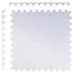Duża mata piankowa puzzle Ricokids 60x60 cm 4 szt. brzoskwiniowo-biała