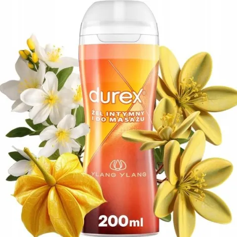 DUREX ŻEL INTYMNY na bazie wody lubrykant nawilżający do sexu masażu YLANG
