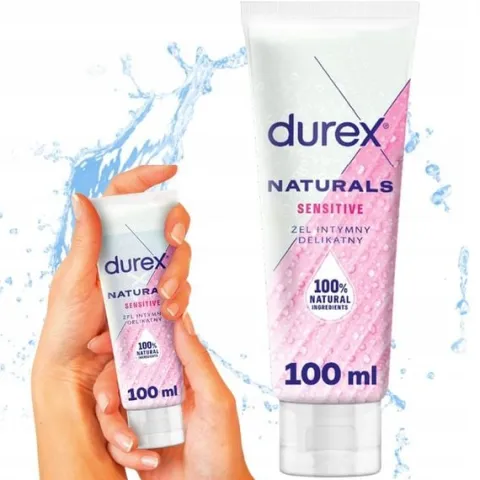 Durex Naturals Sensitive Delikatny Żel Intymny 100 ml Nawilżający z Aloesem