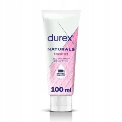 Durex Naturals Sensitive Delikatny Żel Intymny 100 ml Nawilżający z Aloesem