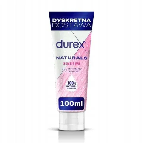 DUREX NATURALS SENSITIVE Żel Naturalny Lubrykant Wodny 100 ml Lekki Nawilża