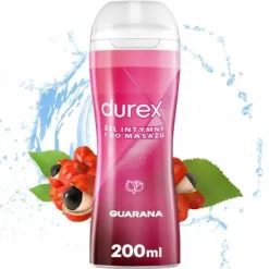 DUREX Play Żel 2w1 Guarana STYMULUJE POBUDZA 200ml do Sexu i Masażu