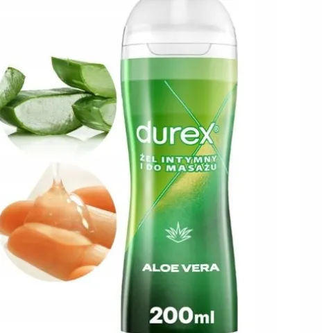 DUREX PLAY 2w1 ALOE VERA Żel Intymny Nawilżający Lekki 200 ml MASAŻ i SEX
