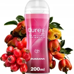 DUREX PLAY 2w1 GUARANA ŻEL INTYMNY POBUDZAJĄCY 200ml DO MASAŻU SEKSU