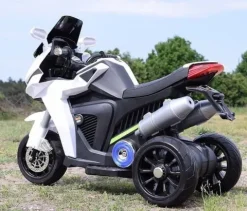 DUŻY MOTOR ŚCIGACZ Z SYMULACJĄ WYDECHU, MIĘKKIE KOŁA STRONG 2 EXCLUSIVE/6288A