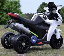 DUŻY MOTOR ŚCIGACZ Z SYMULACJĄ WYDECHU, MIĘKKIE KOŁA STRONG 2 EXCLUSIVE/6288A