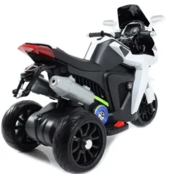 DUŻY MOTOR ŚCIGACZ Z SYMULACJĄ WYDECHU, MIĘKKIE KOŁA STRONG 2 EXCLUSIVE/6288A