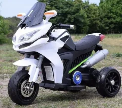 DUŻY MOTOR ŚCIGACZ Z SYMULACJĄ WYDECHU, MIĘKKIE KOŁA STRONG 2 EXCLUSIVE/6288A