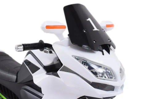 DUŻY MOTOR ŚCIGACZ Z SYMULACJĄ WYDECHU, MIĘKKIE KOŁA STRONG 2 EXCLUSIVE/6288A
