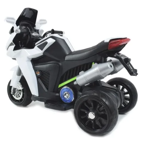DUŻY MOTOR ŚCIGACZ Z SYMULACJĄ WYDECHU, MIĘKKIE KOŁA STRONG 2 EXCLUSIVE/6288A