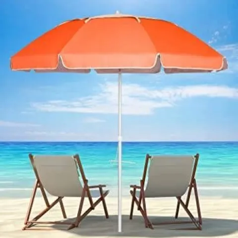 DUŻY PARASOL OGRODOWY PLAŻOWY TNT 180 cm ŁAMANY