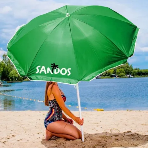 DUŻY PARASOL PLAŻOWY OGRODOWY OCHRONA UV ŁAMANY WODOODPORNY POKROWIEC