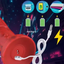Duży Penis Z Wibratorem Wielkie Dildo Monster XXL 8 Funkcji