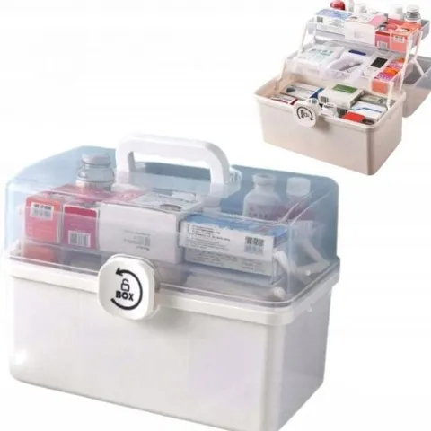 DUŻY POJEMNIK KASETKA BOX PUDEŁKO NA LEKI TABLETKI