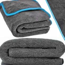 DUŻY RĘCZNIK ŚCIERKA Z MIKROFIBRY DO OSUSZANIA AUTA CHŁONNY 1200GSM 50X80CM