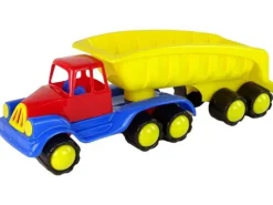 Duży Samochód z Naczepą 45cm Żółty