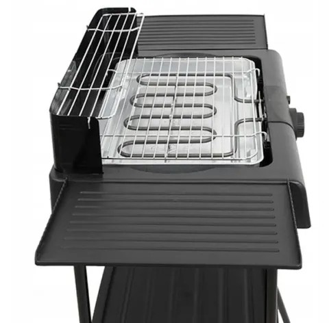 DUŻY STOJĄCY GRILL ELEKTRYCZNY OGRODOWY TERMOSTAT 2400W 6W1 XXL