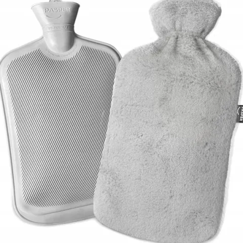 Duży termofor gumowy w pokrowcu Pasper XXL - 3500 ml - 8 godzin cieplnych