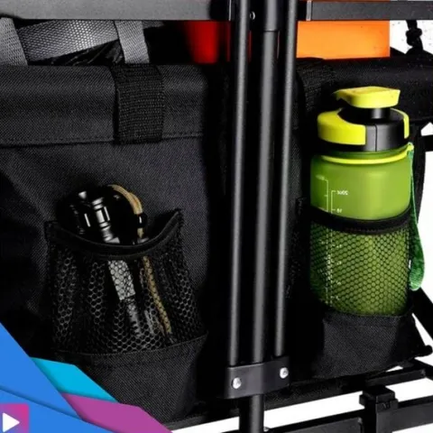 Duży Wózek Składany Turystyczny XXL Ogrodowy Transportowy Plażowy do