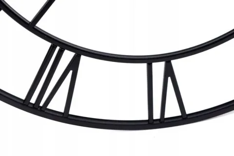 DUŻY ZEGAR ŚCIENNY METALOWY NA ŚCIANĘ LOFTOWY RZYMSKI RETRO LOFT