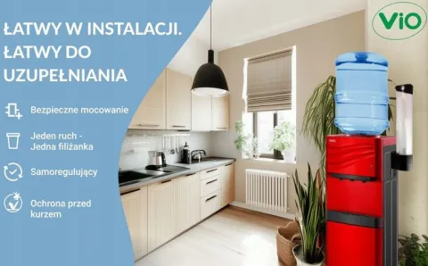 Dyspenser na kubki ViO C1 Czarny - Podajnik kubków do wody magnetyczny