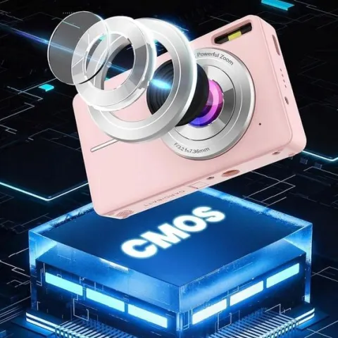 DZIECIĘCY MINI APARAT FOTOGRAFICZNY RÓŻOWY 32G 16-KROTNY ZOOM CYFROWY