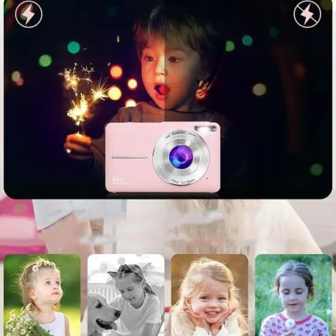 DZIECIĘCY MINI APARAT FOTOGRAFICZNY RÓŻOWY 32G 16-KROTNY ZOOM CYFROWY