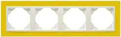 Efapel animato ramka 4-krotn zółty lodowy 90940 trg