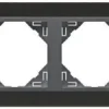 Efapel metallo ramka 4-krotna nikiel grafit 90940 tqs
