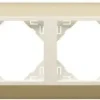 Efapel metallo ramka 4-krotna złoty perła 90940 top