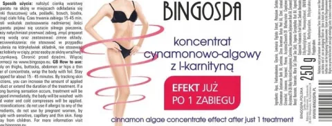 EFEKT JUŻ PO 1 ZABIEGU KONCENTRAT CYNAMON ALGI L-KARNITYNA 250 g