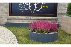 Ekopalisada ogrodowa 100 cm, wys. 22 cm Grafitowa