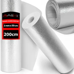 EKRAN ZAGRZEJNIKOWY ODBIJAJĄCY CIEPŁO MATA ALUMINIOWA PIANKA IZOLACYJNA 2m