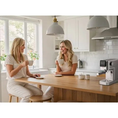 Ekspres do kawy kolbowy 20 bar Berdsen BD-770 srebrny