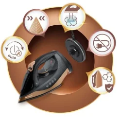Żelazko bezprzewodowe parowe 2600W Berdsen BD-333 ceramiczna powłoka
