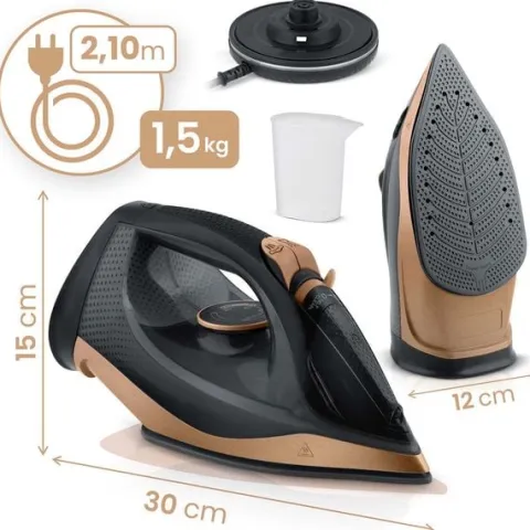 Żelazko bezprzewodowe parowe 2600W Berdsen BD-333 ceramiczna powłoka