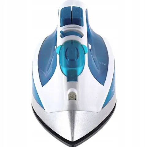 ŻELAZKO PAROWE RĘCZNE MOCNE CERAMICZNE ŁUCZNIK STRAŻAK NIEBIESKIE 2200W