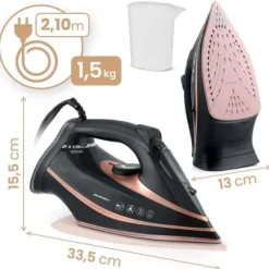 Żelazko parowe 3000W Berdsen BD-332 ceramiczna powłoka praca w pionie