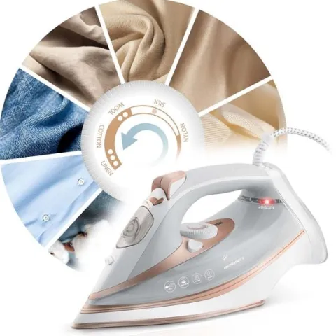 Żelazko parowe 3000W Berdsen BD-332 ceramiczna powłoka praca w pionie