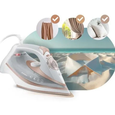 Żelazko parowe 3000W Berdsen BD-332 ceramiczna powłoka praca w pionie