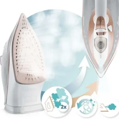 Żelazko parowe 3000W Berdsen BD-332 ceramiczna powłoka praca w pionie